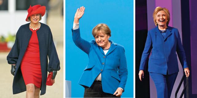None of these women, Theresa May (left), Angela Merkel or Hillary Clinton (right), is in pole position because of her gender. All of them have proven track records in politics(Getty Images) None of these women, Theresa May (left), Angela Merkel or Hillary Clinton (right), is in pole position because of her gender. All of them have proven track records in politics(Getty Images)