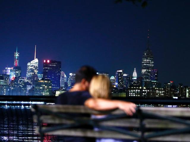 The Empire State Building lit in darkness in honour of the victims of Nice in New York. (AFP Photo) The Empire State Building lit in darkness in honour of the victims of Nice in New York. (AFP Photo)