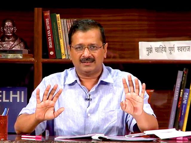Delhi chief minister Arvind Kejriwal took questions from public during an interactive session “Talk to AK”. Delhi chief minister Arvind Kejriwal took questions from public during an interactive session “Talk to AK”.