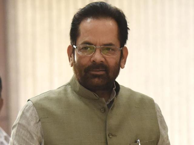 Minister of state for parliamentary affairs Mukhtar Abbas Naqvi (L) is confident of passage of the prolonged GST bill during the Monsoon session of Parliament which starts on Monday. (Sonu Mehta/HT file photo) Minister of state for parliamentary affairs Mukhtar Abbas Naqvi (L) is confident of passage of the prolonged GST bill during the Monsoon session of Parliament which starts on Monday. (Sonu Mehta/HT file photo)