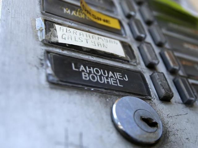 The plate of the interphone shows the name of Mohamed Lahouaiej Bouhlel outside the building where he lived in Nice, southern France. (AP) The plate of the interphone shows the name of Mohamed Lahouaiej Bouhlel outside the building where he lived in Nice, southern France. (AP)