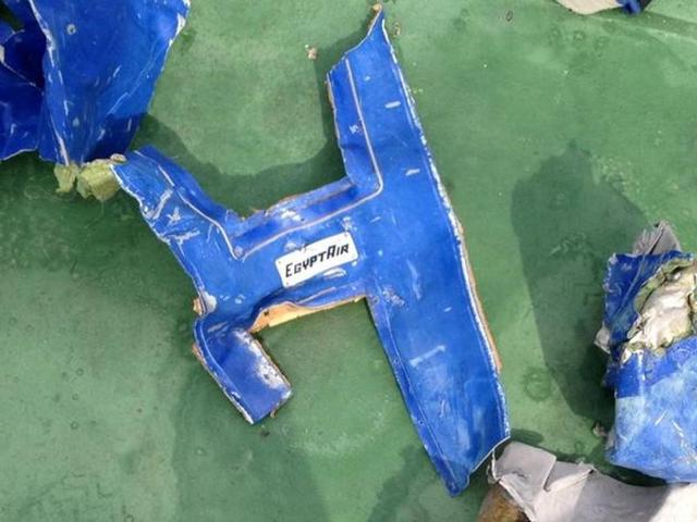 Recovered debris of the EgyptAir jet that crashed in the Mediterranean Sea is seen in this handout image released May 21, 2016 by Egypt's military. Egyptian Military/Handout via Reuters/File photo
