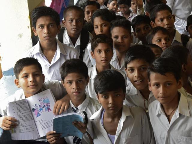 And then for want of space, the school even started conducting different classes on alternate days. Some children even complain that classes are rarely held. (Ravi Choudhary/ HT Photo)