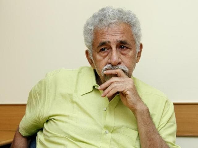 Actor Naseeruddin Shah feels acting schools are nothing but money minting machines. (Waseem Gashroo/HT Photo)