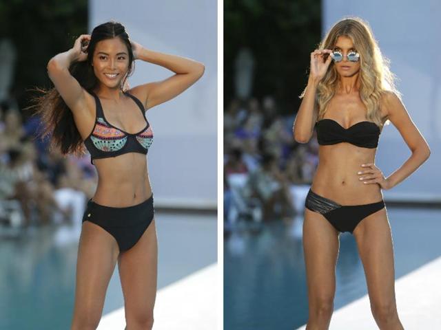 Simple black bikinis are casual but never boring. (AP Photos) Simple black bikinis are casual but never boring. (AP Photos)