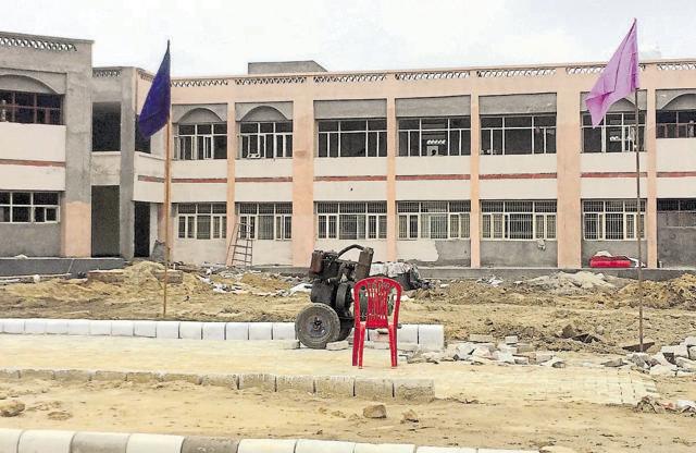 Bhagat Naamdev College which is still under construction. (HT Photo)