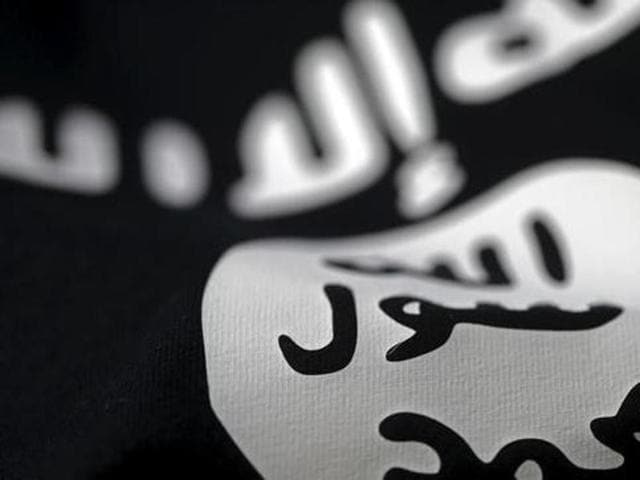 An Islamic State flag is seen in this picture illustration.(Reuters)
