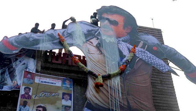 Rajinikanth cut-outs being bathed with milk before the release of his film, Lingaa (2014). (IANS) Rajinikanth cut-outs being bathed with milk before the release of his film, Lingaa (2014). (IANS)