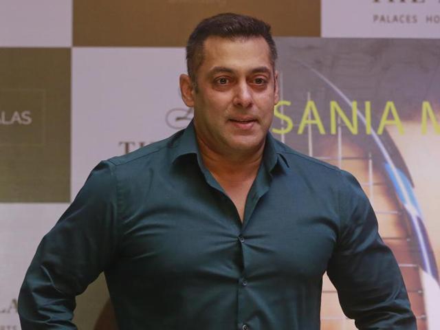 Salman Khan poses during the release of Indian tennis star Sania Mirza's autobiography 'Ace Against Odds' in Mumbai. (AP) Salman Khan poses during the release of Indian tennis star Sania Mirza's autobiography 'Ace Against Odds' in Mumbai. (AP)