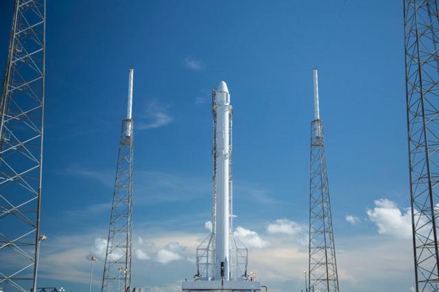 The SpaceX Falcon rocket stands at its launch pad at Cape Canaveral. (AP File Photo) The SpaceX Falcon rocket stands at its launch pad at Cape Canaveral. (AP File Photo)
