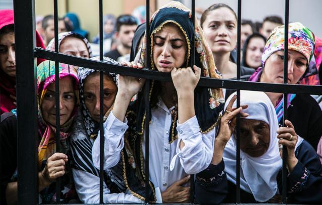 Women react during the funeral of a victim of the failed July 15 coup attempt in Istanbul. (AFP) Women react during the funeral of a victim of the failed July 15 coup attempt in Istanbul. (AFP)