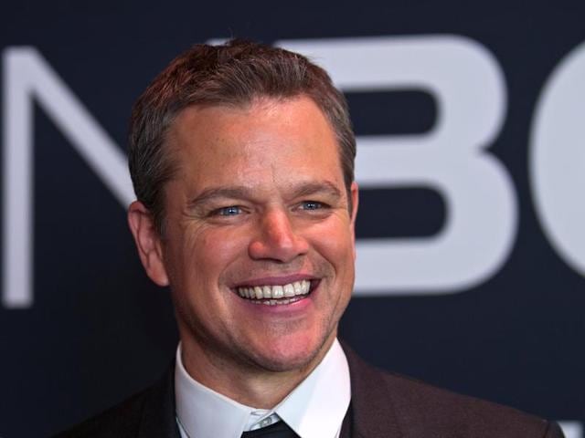 Actor Matt Damon smiles for the photographers at the premiere of the Universal Pictures movie of Jason Bourne at Caesars Palace hotel-casino in Las Vegas. (REUTERS) 