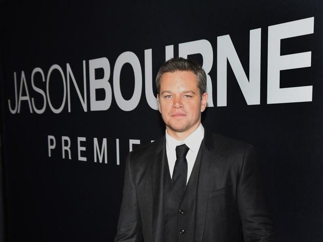 Actor Matt Damon attends the premiere of Universal Pictures' Jason Bourne at The Colosseum at Caesars Palace. (AFP) 
