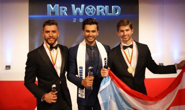 Narrowly missing out on the ultimate prize were Fernando Álvarez and Aldo Esparza Ramírez. (Twitter/Mr World Official) Narrowly missing out on the ultimate prize were Fernando Álvarez and Aldo Esparza Ramírez. (Twitter/Mr World Official)