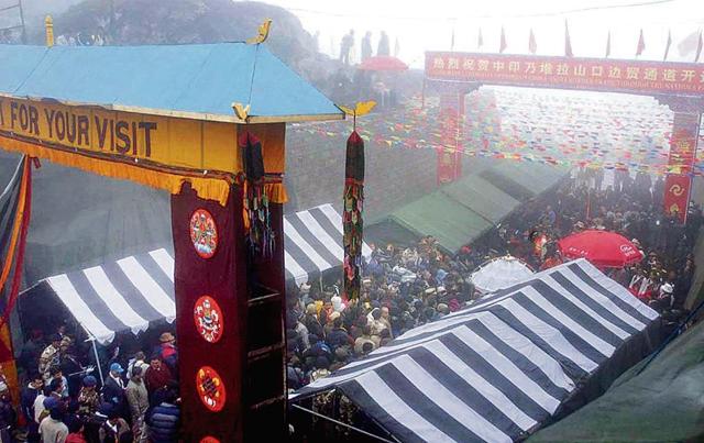 Trade through Nathu La pass in Sikkim, the highest land pass for trade, was ₹28 crore in 2014. (HT file) Trade through Nathu La pass in Sikkim, the highest land pass for trade, was ₹28 crore in 2014. (HT file)