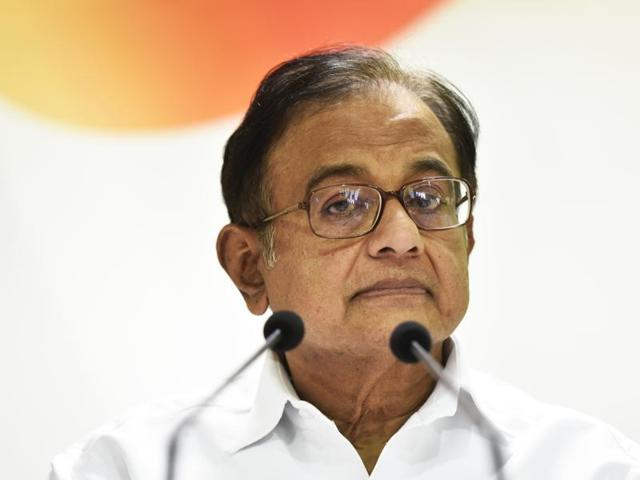 P Chidambaram advocated restoring the “grand bargain” under which Kashmir had acceded to India by granting a large degree of autonomy.(HT File Photo)