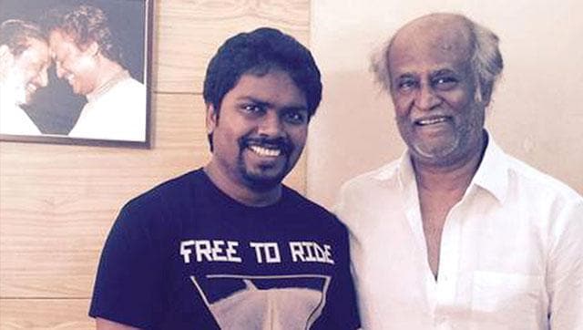 Pa Ranjith’s ‘fan boy’ moment with Rajinikanth. (Twitter/beemji)
