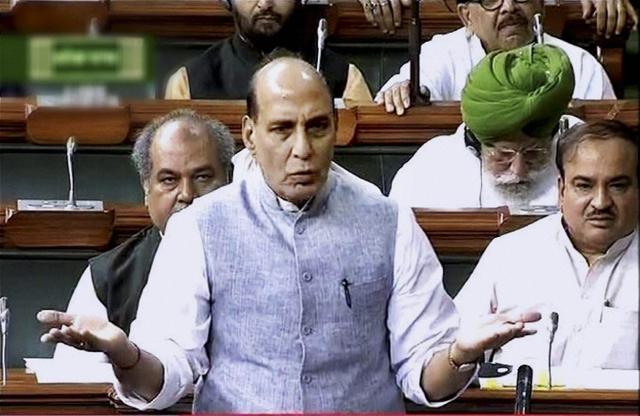 Home minister Rajnath Singh stressed the situation in Kashmir would soon become normal. (PTI) Home minister Rajnath Singh stressed the situation in Kashmir would soon become normal. (PTI)