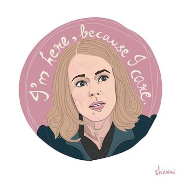 “I’m here, because I care.” —Sacha, played by Rachel McAdams in Spotlight (2015) (Facebook) “I’m here, because I care.” —Sacha, played by Rachel McAdams in Spotlight (2015) (Facebook)