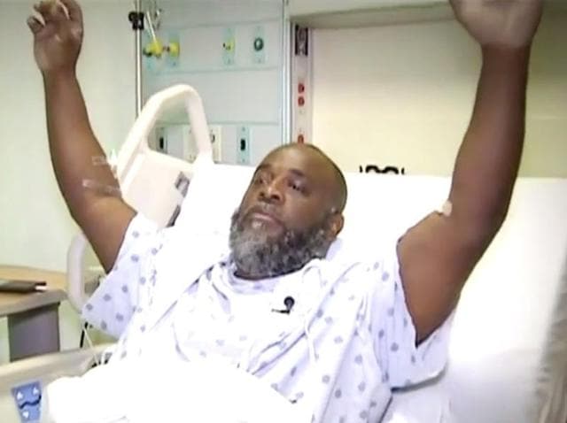 The 47-year-old Charles Kinsey, a therapist who works with people with disabilities, was trying to get his 27-year-old patient back to a facility from where he had wandered. (Video screengrab) The 47-year-old Charles Kinsey, a therapist who works with people with disabilities, was trying to get his 27-year-old patient back to a facility from where he had wandered. (Video screengrab)