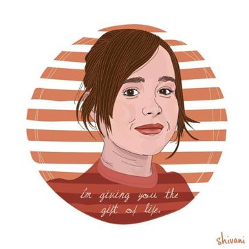 “I’m giving you the gift of life; screaming, pooping life.” —Juno, played by Ellen Page in Juno (2007) (Facebook) “I’m giving you the gift of life; screaming, pooping life.” —Juno, played by Ellen Page in Juno (2007) (Facebook)