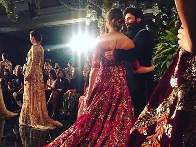 Dozens of gorgeous lehengas and gowns paraded down the runways at designer Manish Malhotra’s opening show, The Persian Story, at India Couture Week 2016 in New Delhi on Wednesday. But we could not get enough of the two good-looking actors.  (Instagram) 