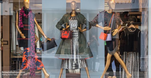 The window display at the Browns fashion boutique (Getty Images) The window display at the Browns fashion boutique (Getty Images)
