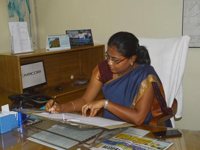 Nidhi Kesarwani joined as the new District Magistrate of Ghaziabad replacing Vimal Kumar Sharma. Kesarwani, was earlier posted as DM of Firozabad. (Sakib Ali/HT Photo) Nidhi Kesarwani joined as the new District Magistrate of Ghaziabad replacing Vimal Kumar Sharma. Kesarwani, was earlier posted as DM of Firozabad. (Sakib Ali/HT Photo)