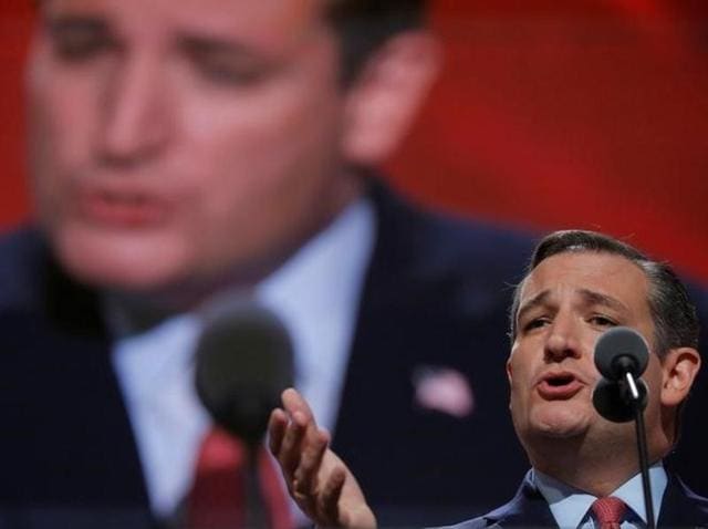Former Republican US presidential candidate Senator Ted Cruz speaks during the third night of the Republican National Convention in Cleveland, Ohio, US July 20, 2016. (Reuters Photo) Former Republican US presidential candidate Senator Ted Cruz speaks during the third night of the Republican National Convention in Cleveland, Ohio, US July 20, 2016. (Reuters Photo)