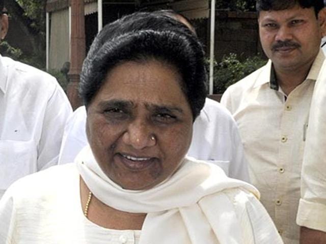 BSP chief Mayawati’s comments came minutes after the BSP called off massive street protests in Lucknow(HT File Photo) BSP chief Mayawati’s comments came minutes after the BSP called off massive street protests in Lucknow(HT File Photo)