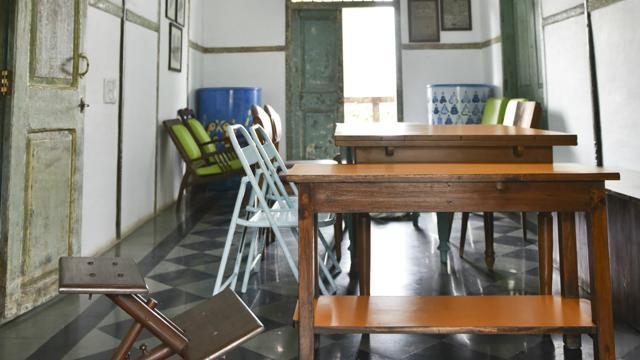 Sujata Rao’s boarding and lodging house has been transformed into a venue. (Aalok Soni/HindustanTimes) Sujata Rao’s boarding and lodging house has been transformed into a venue. (Aalok Soni/HindustanTimes)