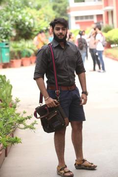 Piyush Ashok, a BA student, says shorts are casual yet stylish. (Manoj Verma/HT)