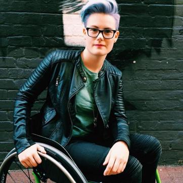 Robyn Lambird, a wheelchair athlete and disability advocate, will screen a humorous video that highlights the positives of dating a disabled individual. Robyn Lambird, a wheelchair athlete and disability advocate, will screen a humorous video that highlights the positives of dating a disabled individual.