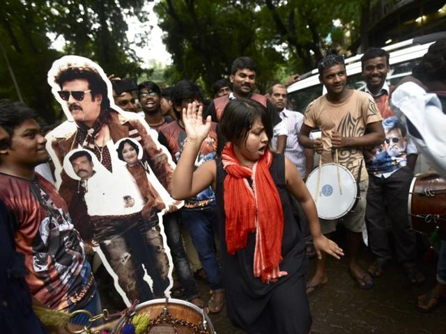 Stop everything: See Rajinikanth fans sing and dance at Kabali