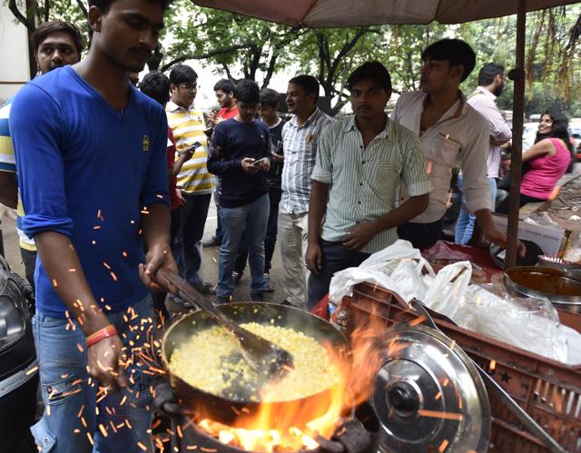 Manoj Pasta at Cuffe Parade serves 19 varieties of American corn, including sauteed corn ‘Chinese bhel’; corn with mushroom and paneer in a ‘Singaporean’ sauce; and corn Maggi with cheese and mushroom. (Kunal Patil / HT Photo)