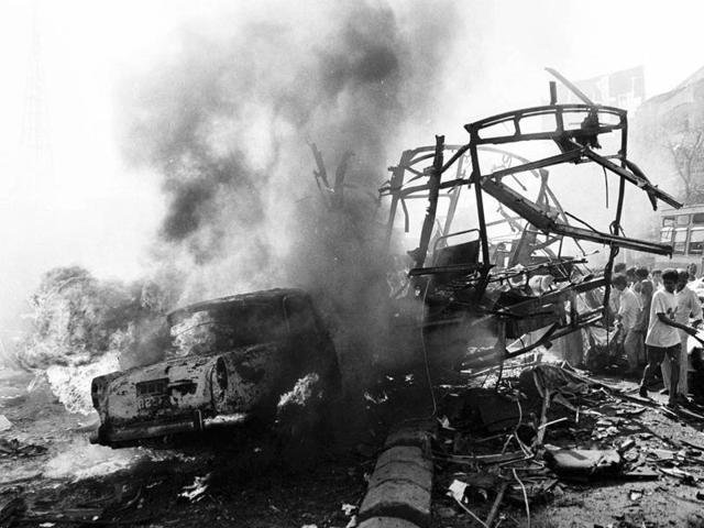 Worli after a strong explosion in 1993 (File)