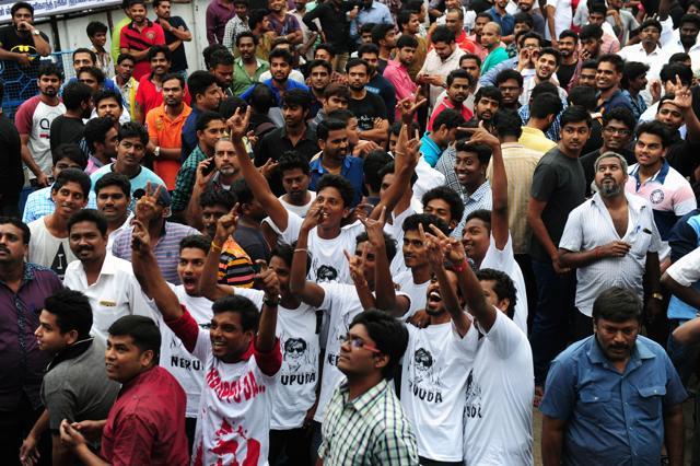 Fans of Rajinikanth gather at a cinema on the first day of the release of his film Kabali in Chennai. (AFP) Fans of Rajinikanth gather at a cinema on the first day of the release of his film Kabali in Chennai. (AFP)