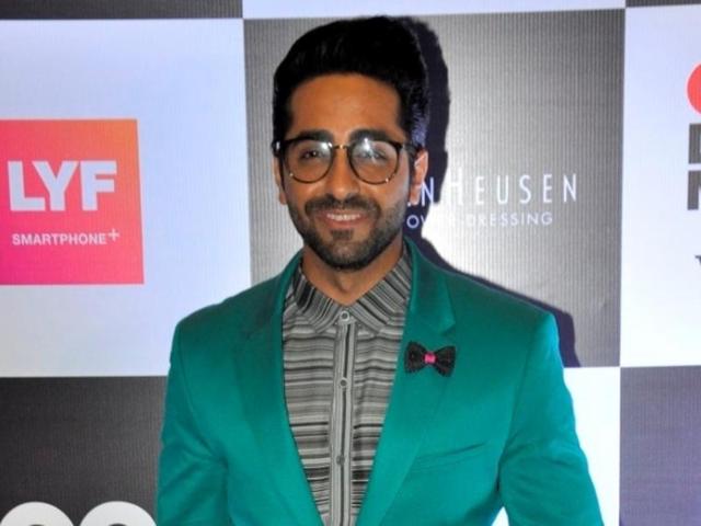 Ayushmann Khurrana during GQ Best Dressed Men 2016 Awards in Mumbai.(IANS)