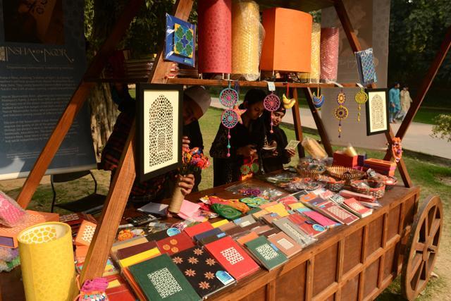 Products made by the women using sanjhi paper craft include, diaries, framed art and tea-light holders. (AKTC)