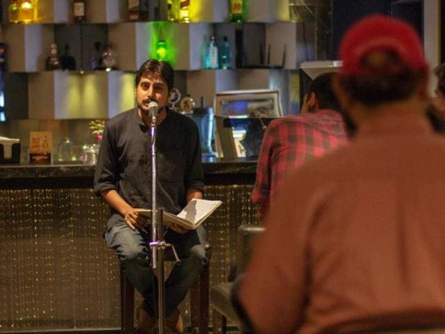 Words Tell Stories hosts open-mic poetry events such as this one at a Mumbai pub. They also have a comprehensive listings section.(Facebook.com/Wordstellstories) Words Tell Stories hosts open-mic poetry events such as this one at a Mumbai pub. They also have a comprehensive listings section.(Facebook.com/Wordstellstories)