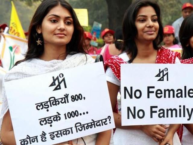A village panchayat in Haryana has decided to socially boycott families that indulge in female foeticide.(HT File Photo)