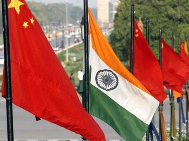 The national flags of India and China at Vijay Chowk, New Delhi. The visa extension request of three Chinese journalists was rejected by the Indian government. (HT File Photo) The national flags of India and China at Vijay Chowk, New Delhi. The visa extension request of three Chinese journalists was rejected by the Indian government. (HT File Photo)