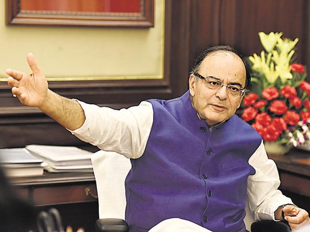 Finance minister Arun Jaitley (Sanjeev Verma/HT Photo) Finance minister Arun Jaitley (Sanjeev Verma/HT Photo)