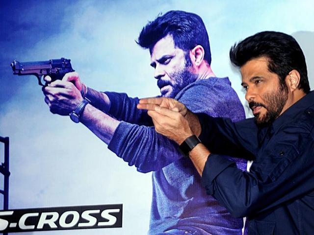 Actor Anil Kapoor poses at the screening. (AFP)
