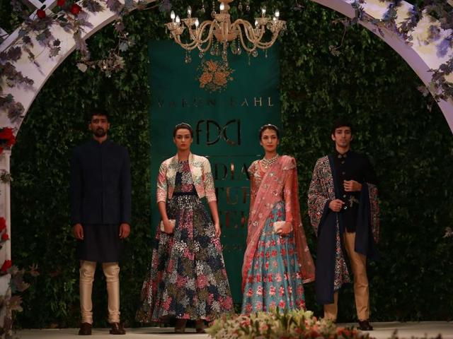 FDCI’s India Couture Week kicked off on Wednesday at the Taj Palace Hotel in New Delhi, showcasing the works of several fashion biggies including Manish Malhotra, Anamika Khanna, Tarun Tahiliani and Anita Dongre. We bring you the best of day 4 of the ongoing fashion fiesta. (Amal KS/HT Photo) FDCI’s India Couture Week kicked off on Wednesday at the Taj Palace Hotel in New Delhi, showcasing the works of several fashion biggies including Manish Malhotra, Anamika Khanna, Tarun Tahiliani and Anita Dongre. We bring you the best of day 4 of the ongoing fashion fiesta. (Amal KS/HT Photo)