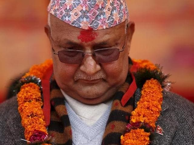 Nepal Prime Minister Khadga Prasad Sharma Oli quit just before a no-confidence vote on Sunday.(Reuters File Photo) Nepal Prime Minister Khadga Prasad Sharma Oli quit just before a no-confidence vote on Sunday.(Reuters File Photo)