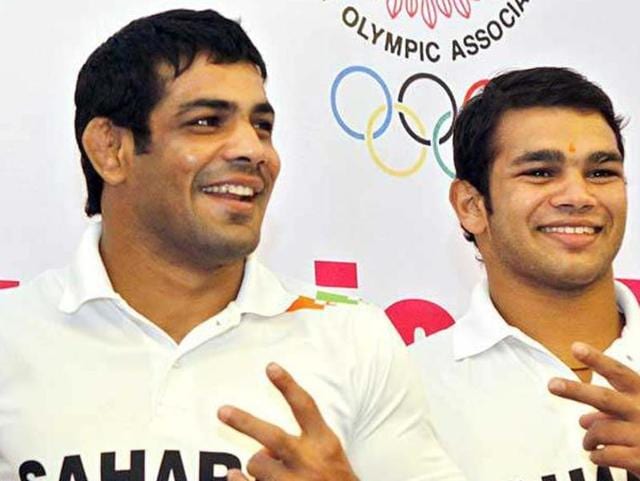 Sushil Kumar, who had unsuccessfully challenged Narsingh Yadav’s place in the Indian squad, doesn’t feature in the list of standbys sent to the International Olympic Committee.(Sunil Saxena/HT File Photo) Sushil Kumar, who had unsuccessfully challenged Narsingh Yadav’s place in the Indian squad, doesn’t feature in the list of standbys sent to the International Olympic Committee.(Sunil Saxena/HT File Photo)