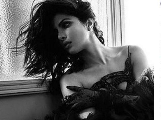 Priyanka Chopra gave her fans a sneak into a photoshoot she was doing late on Sunday. (Instagram) 