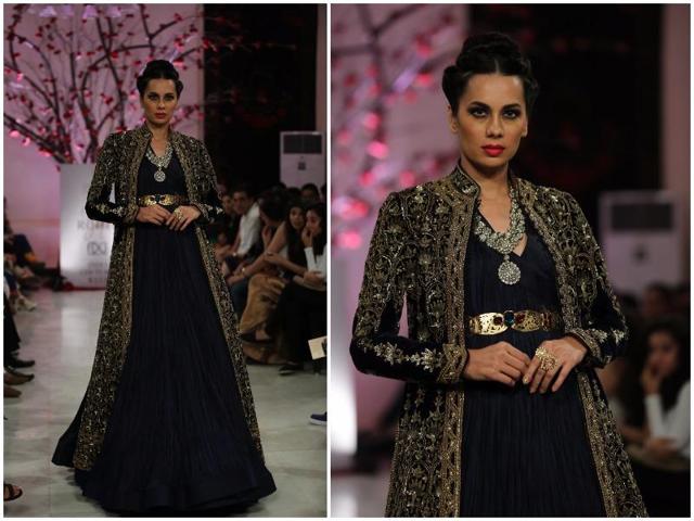 Inspired by the grandeur of The Czarist Regime of Russia, Rohit Bal’s collection was deeply entrenched in extreme luxury. (Rajessh Kashyap/HT Photo) Inspired by the grandeur of The Czarist Regime of Russia, Rohit Bal’s collection was deeply entrenched in extreme luxury. (Rajessh Kashyap/HT Photo)