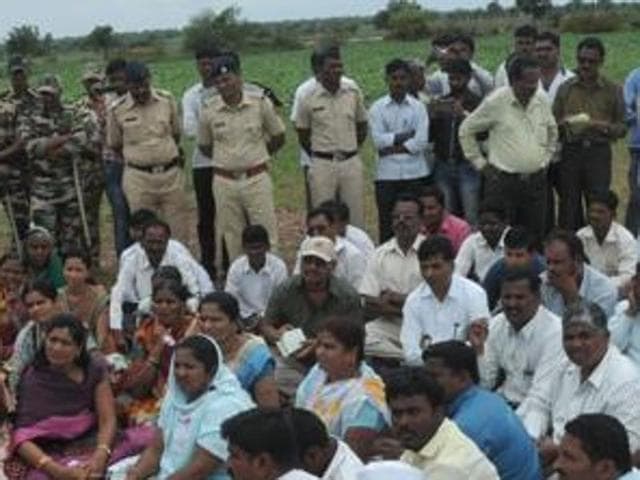 Pune police commissioner Rashmi Shukla talks to the villagers in Kopardi.(File photo)